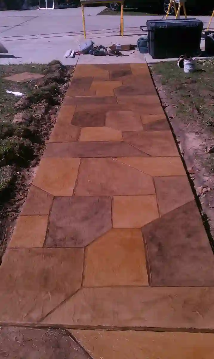 Stamped concrete project