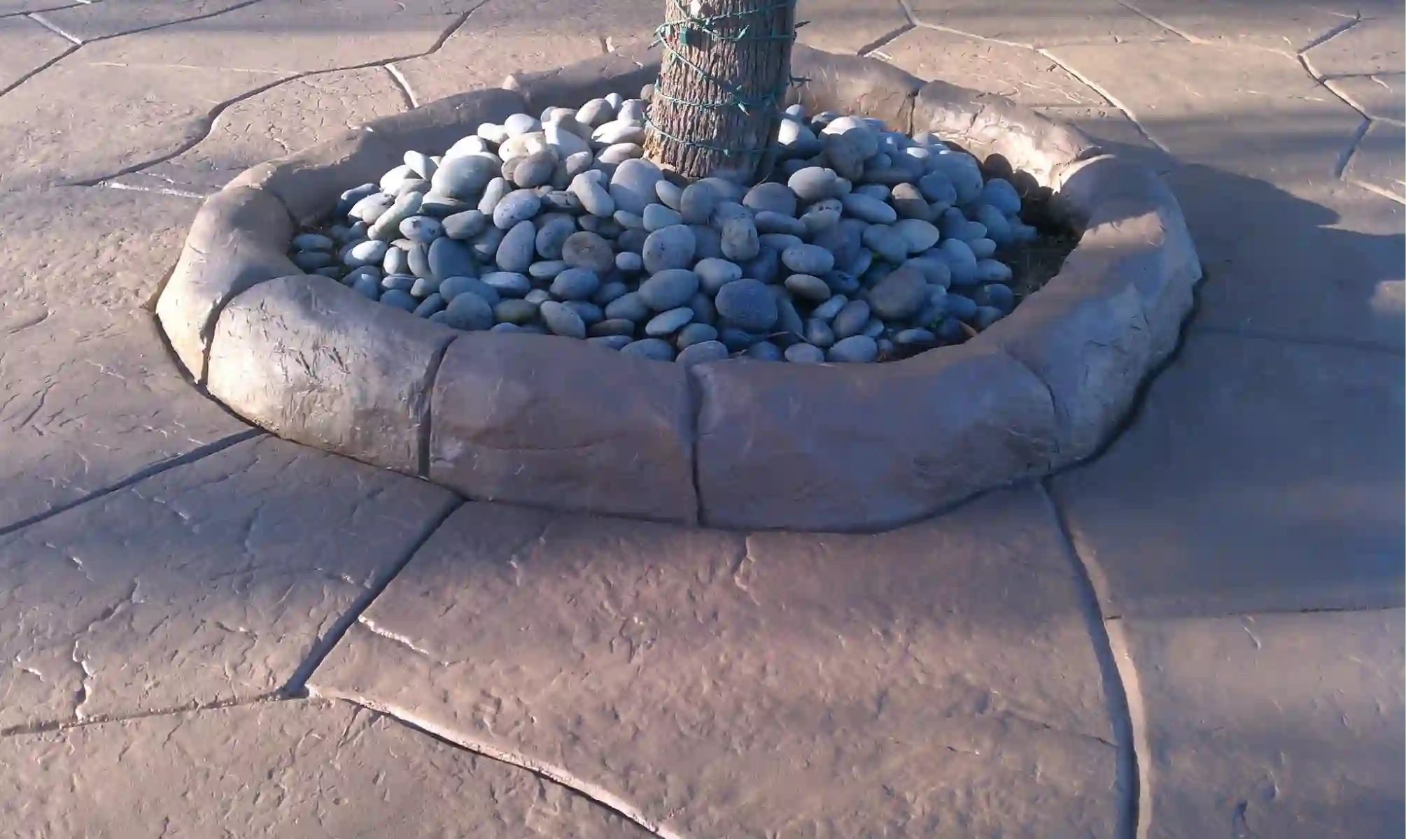 Stamped patio