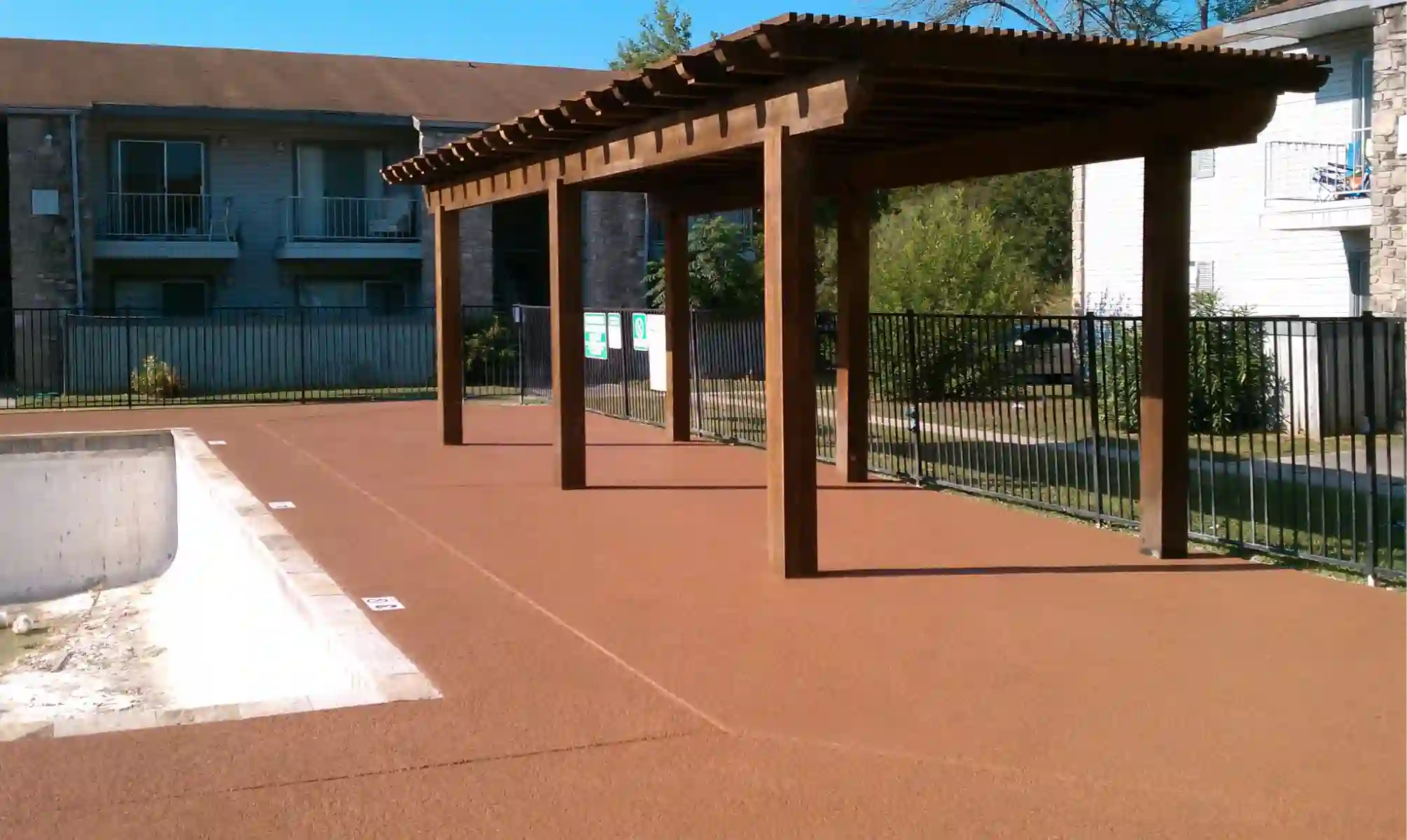 Concrete patio