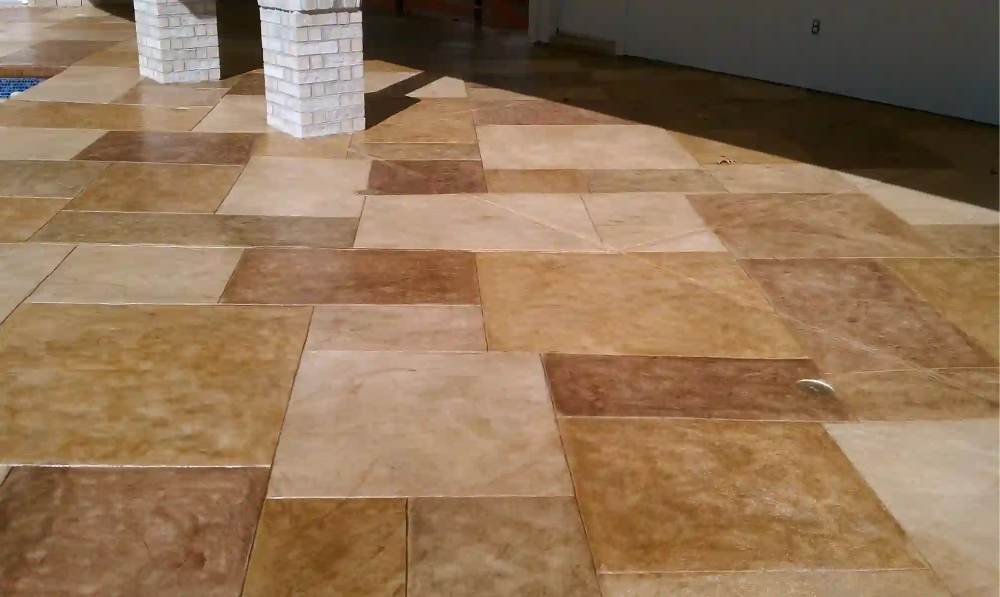 Stamped concrete project