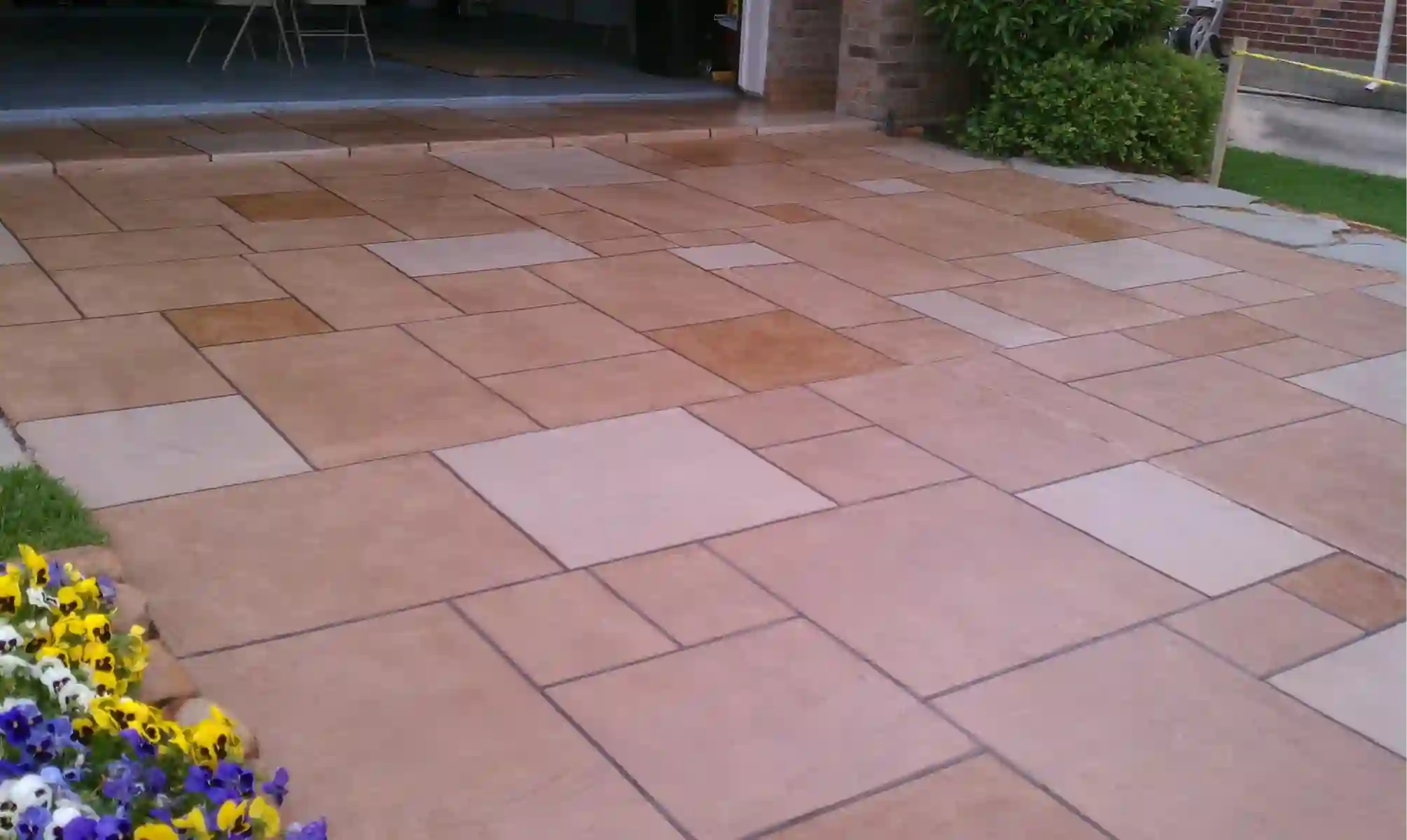 Stamped slate pattern