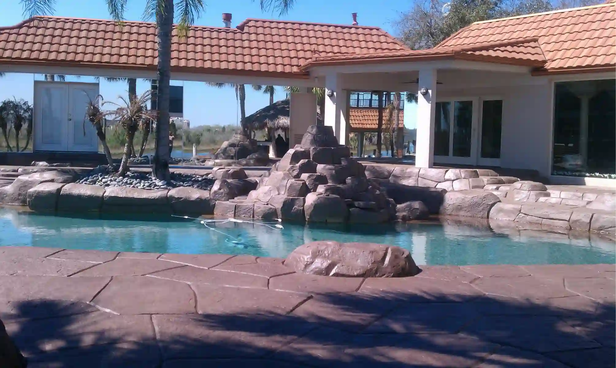 Pool deck finish