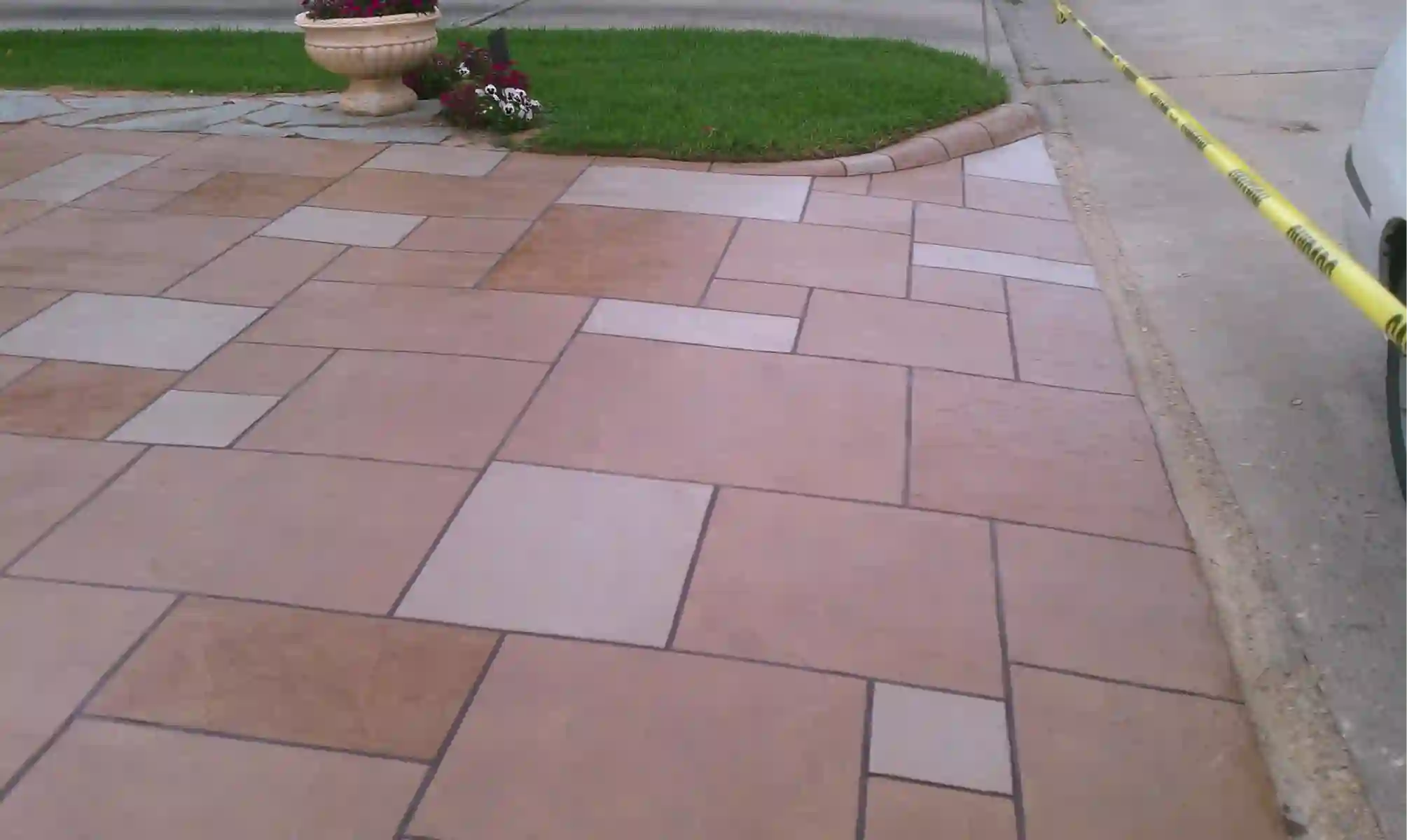 Stamped concrete detail