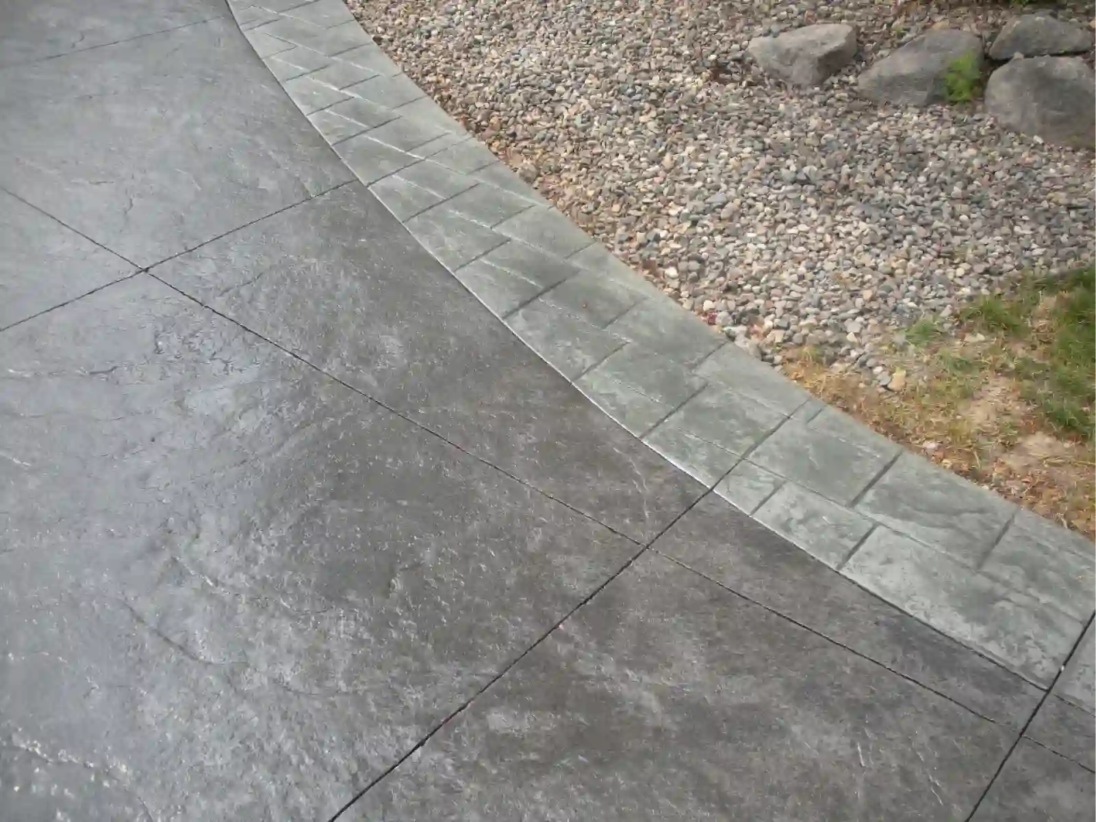 Concrete sidewalk