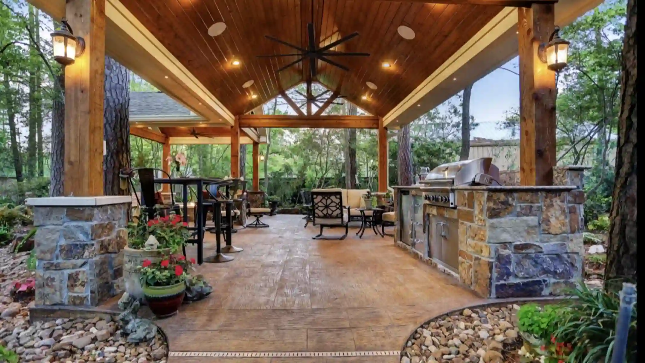 Patio finish