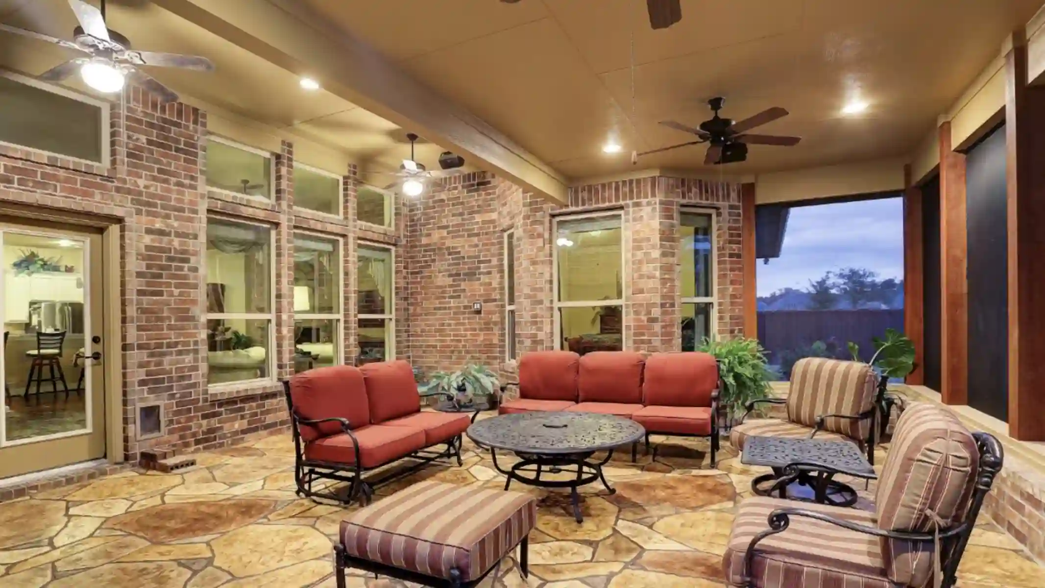 Concrete patio